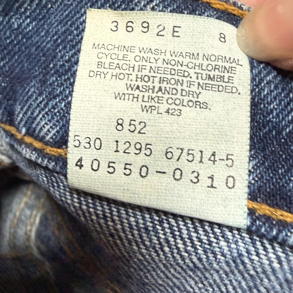 Levi's 550 Orange Tab USA Made 90s Jeans Mens 34x34 Relaxed Fit Tapered Leg VTG